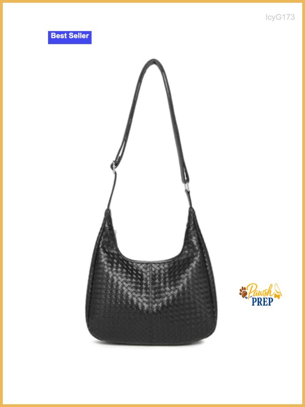 Woven Hobo Bag Women Faux Leather Crossbody Shoulder Purse Tote